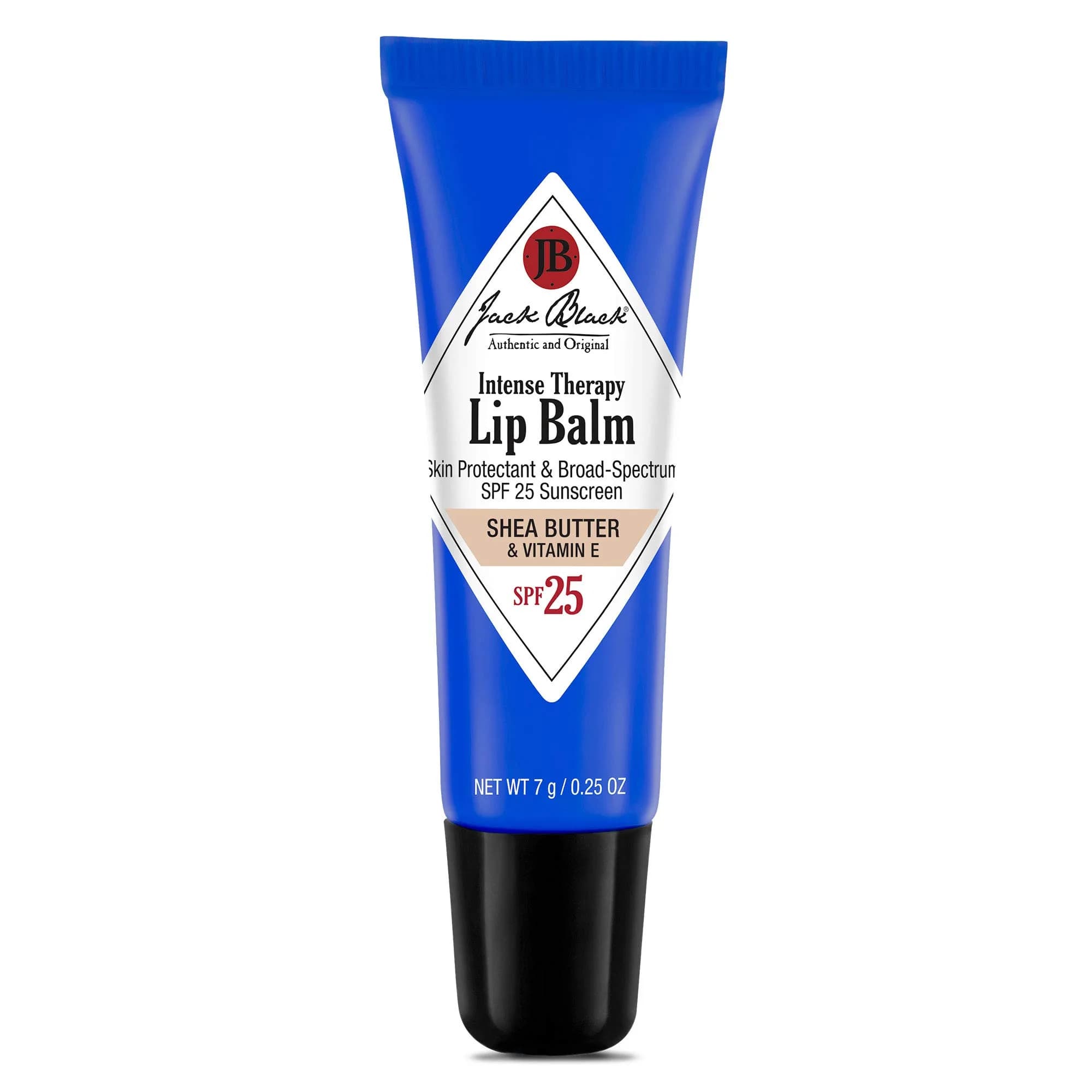 Jack Black Intense Therapy Lip Balm SPF 25 Shea Butter & Vitamin E 0.25 Oz | Broad-Spectrum Sun Protection - main product image