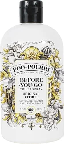 Poo-Pourri Before-You-Go Toilet Spray Refill, Original Citrus 473ml (16 Fl Oz) | Traps Odor Before It Begins thumbnail 1