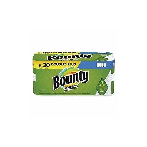 Bounty Select-A-Size Paper Towels, White, 8 Double Plus Rolls (984 Sheets Total) | Absorbent & Quicker Picker Upper thumbnail 1