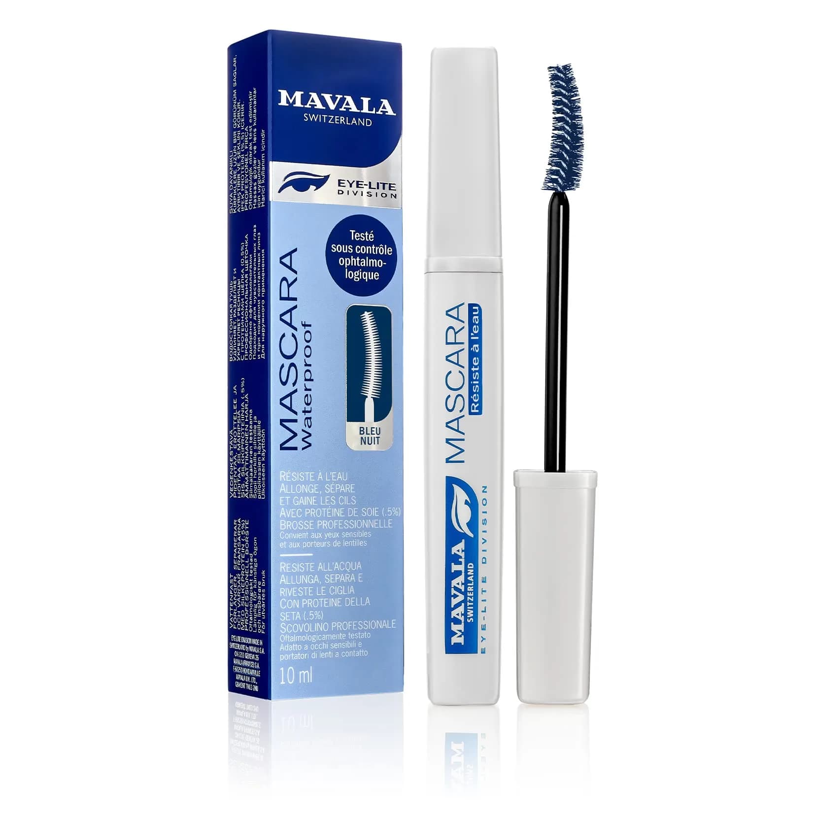 Mavala Waterproof Mascara Night Blue 10ml (0.32 Fl Oz) | Defines & Smoothes Lashes - main product image