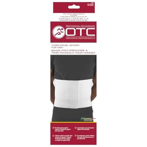 OTC Abdominal Binder for Men, Three-Panel Body, 9-Inch Elastic | Post-Surgical Support & Full-Length Comfort thumbnail 7