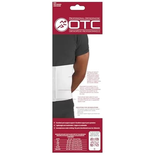 OTC Abdominal Binder for Men, Three-Panel Body, 9-Inch Elastic | Post-Surgical Support & Full-Length Comfort thumbnail 8