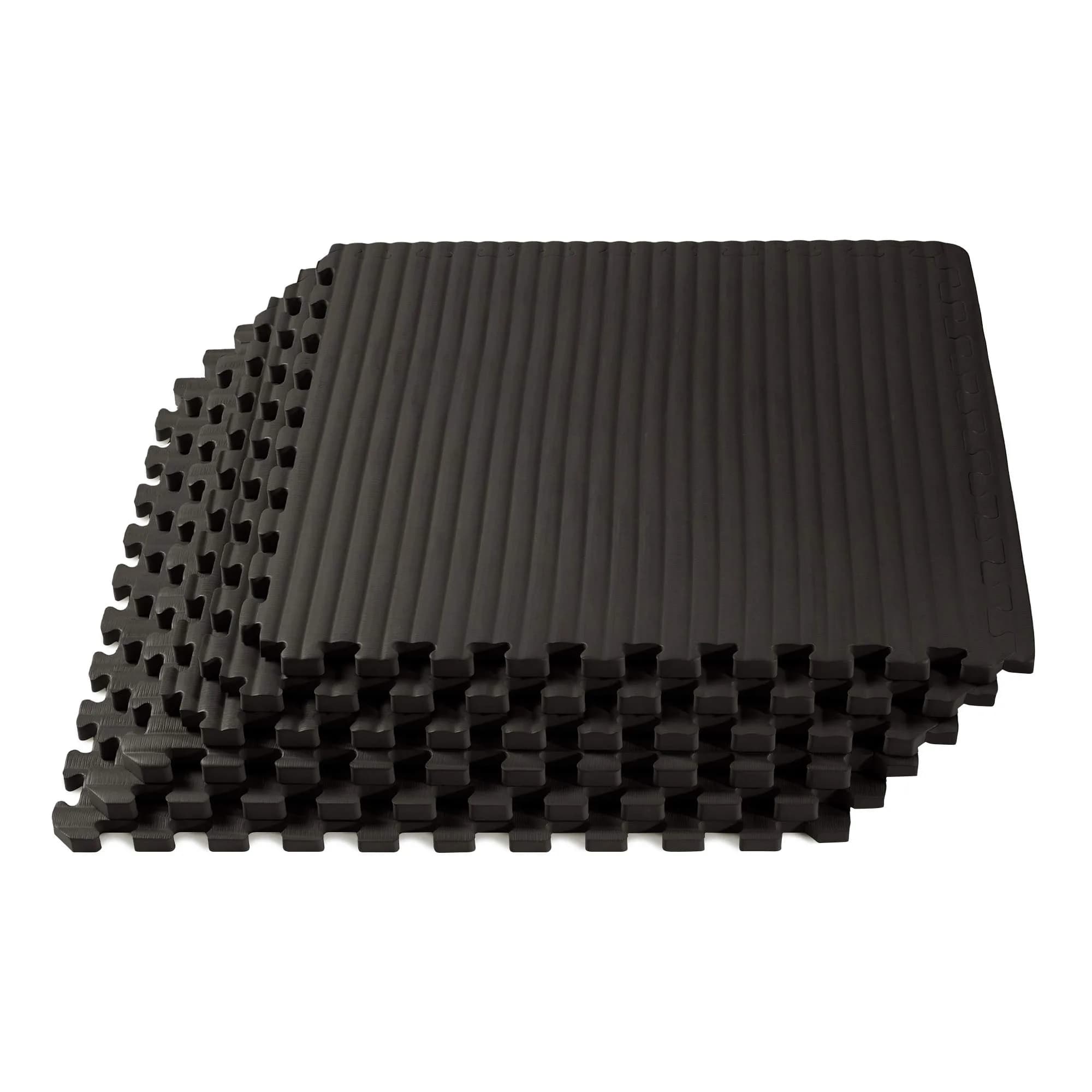 We Sell Mats Martial Arts Foam Tatami Tiles - 3/4" Thick Black | Anti-Fatigue Gym Flooring