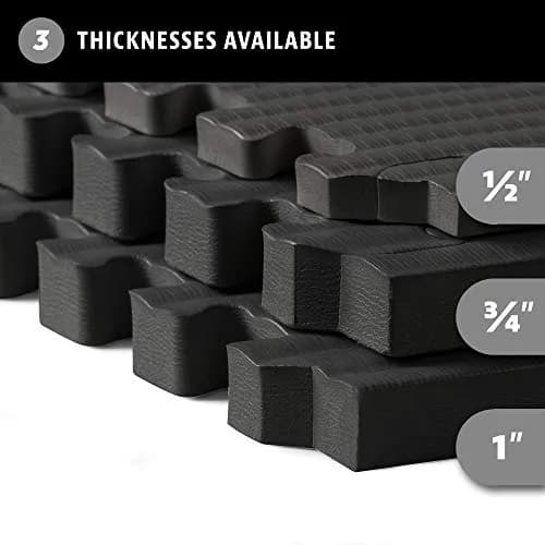 We Sell Mats Martial Arts Foam Tatami Tiles - 3/4" Thick Black | Anti-Fatigue Gym Flooring thumbnail 5