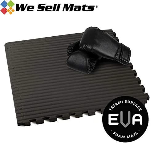 We Sell Mats Martial Arts Foam Tatami Tiles - 3/4" Thick Black | Anti-Fatigue Gym Flooring thumbnail 2