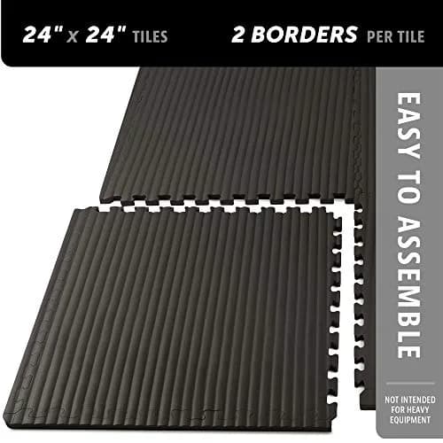 We Sell Mats Martial Arts Foam Tatami Tiles - 3/4" Thick Black | Anti-Fatigue Gym Flooring thumbnail 3