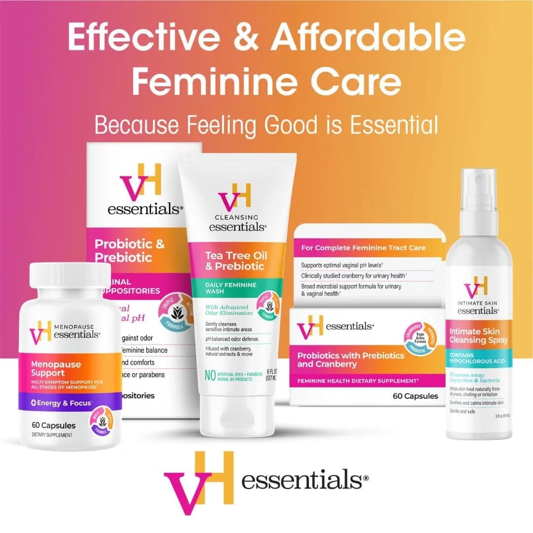 vH essentials pH Balanced Daily Feminine Wash 177ml (6 Fl Oz) | Gentle Cleansing with Tea Tree Oil & Prebiotics - view 6