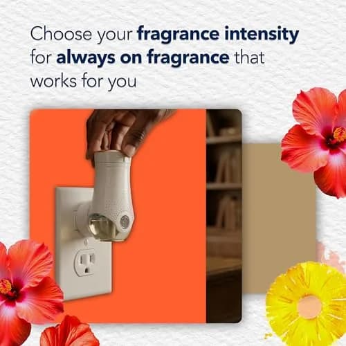 Glade Hawaiian Breeze PlugIns Air Freshener Starter Kit, 0.67 Fl Oz (19.8ml) | Essential Oils for Home & Bathroom thumbnail 7