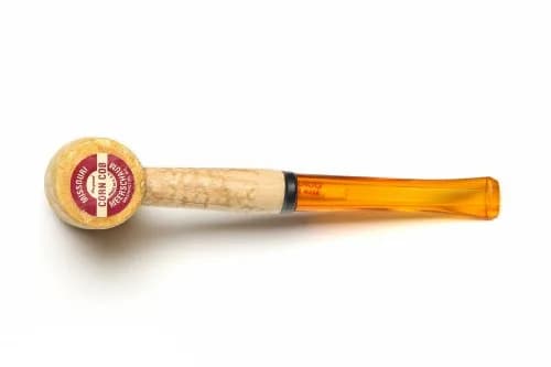 Missouri Meerschaum Legend Corn Cob Tobacco Pipe - Flat, Straight Bit | 15.2 cm (6 in) Length thumbnail 4