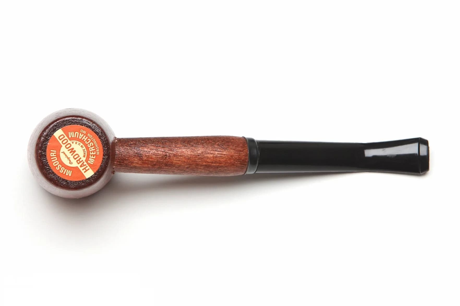 Missouri Meerschaum Ozark Mountain Hardwood Pipe Rob Roy Bent 14cm (5.5in) | Classic Maple Wood Design - view 4