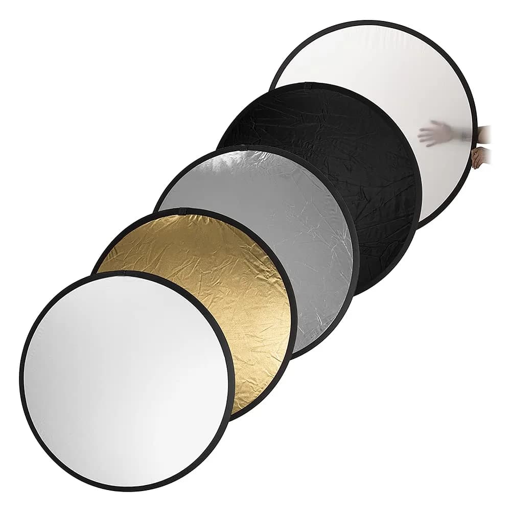Fotodiox 32in (80cm) 5-in-1 Collapsible Reflector Panel with Bag | Photography & Video Light Modifier