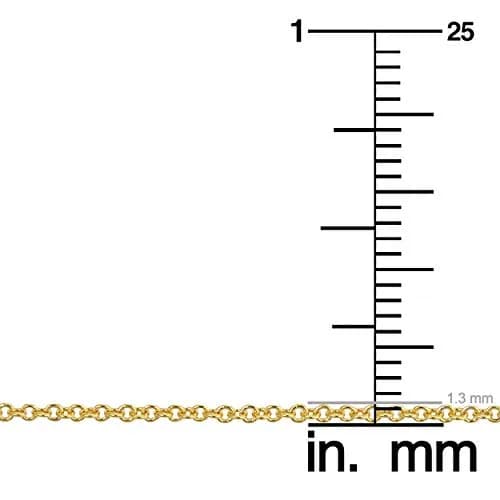 Kooljewelry 14k Gold Filled Cable Chain Necklace 45 cm (18 inch) | Elegant Everyday Jewelry thumbnail 4