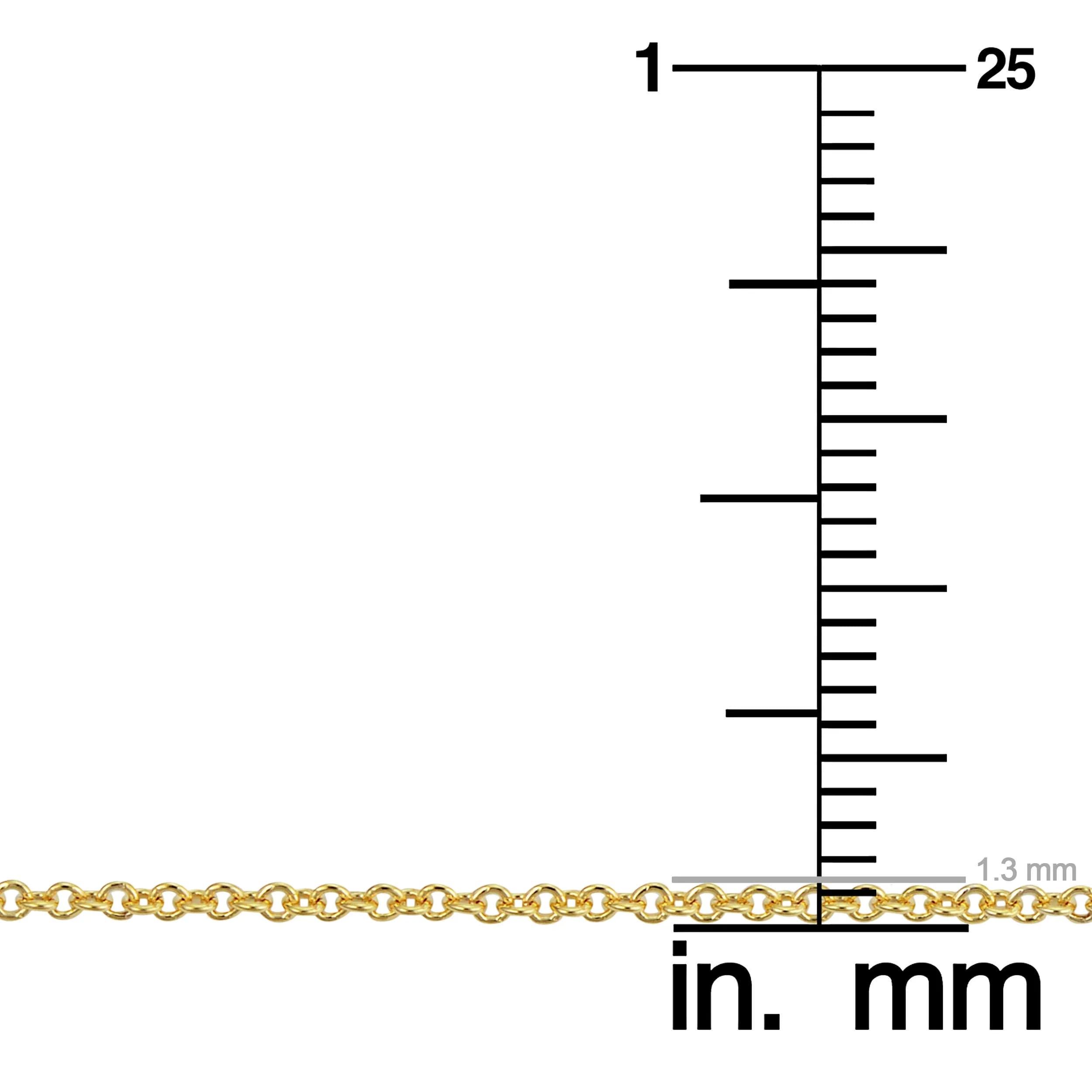 Kooljewelry 14k Gold Filled Cable Chain Necklace 45 cm (18 inch) | Elegant Everyday Jewelry - view 4