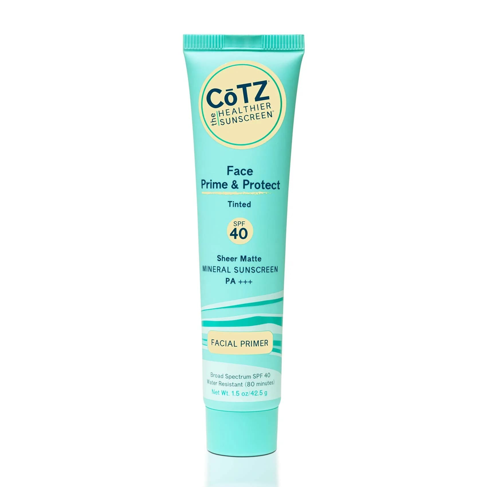 CoTZ Face Prime & Protect Tinted Mineral Sunscreen SPF 40 42.5 g (1.5 oz) | Broad Spectrum UVA/UVB Protection