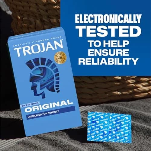 Trojan ENZ Lubricated Condoms for Men, 36 Count | Classic Design, Trusted Protection thumbnail 7
