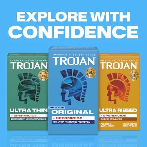 TROJAN ENZ Spermicidal Condoms 36 Count | Classic Protection with Added Spermicide thumbnail 7