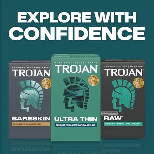 TROJAN Ultra Thin Condoms for Sensitivity, Lubricated, 36 Count | Natural Feeling & Trusted Protection thumbnail 7