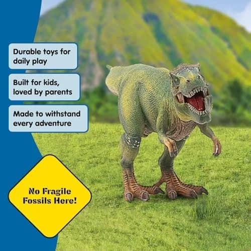 Schleich Tyrannosaurus Rex Dino Figurine 27.9cm (11" x 5.5" x 3.7") | Movable Jaw Toy for Kids 4+ thumbnail 5