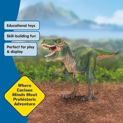 Schleich Tyrannosaurus Rex Dino Figurine 27.9cm (11" x 5.5" x 3.7") | Movable Jaw Toy for Kids 4+ thumbnail 6