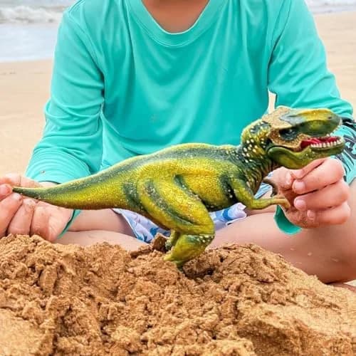 Schleich Tyrannosaurus Rex Dino Figurine 27.9cm (11" x 5.5" x 3.7") | Movable Jaw Toy for Kids 4+ thumbnail 7