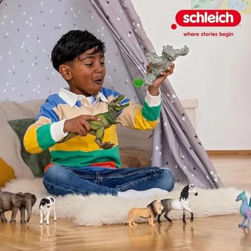 Schleich Tyrannosaurus Rex Dino Figurine 27.9cm (11" x 5.5" x 3.7") | Movable Jaw Toy for Kids 4+ thumbnail 8