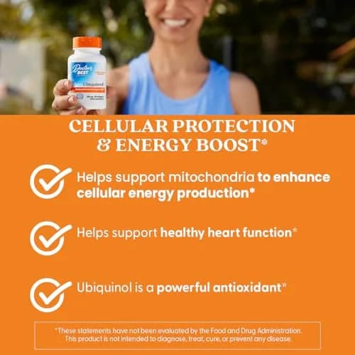 Doctor's BEST Kaneka Ubiquinol 200 mg Softgels (30 Count) | Heart Health & Antioxidant Support thumbnail 3