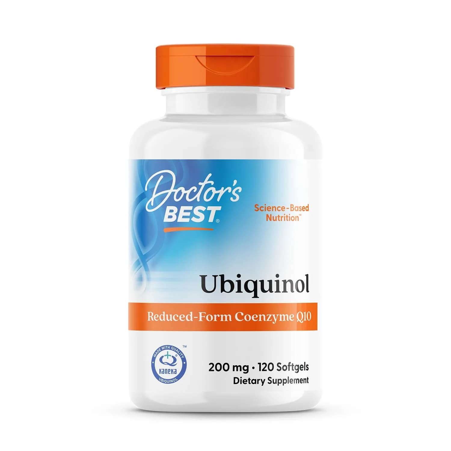 Doctor's BEST Kaneka Ubiquinol 200 mg Softgels (120 Count) | Heart Health & Antioxidant Support — No Color