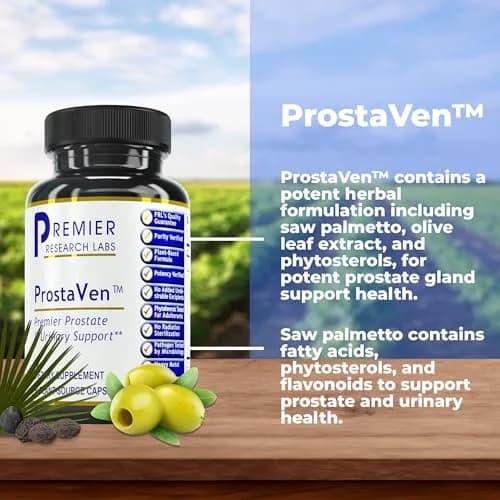 Premier Research Labs ProstaVen 90 Vegetarian Capsules | Herbal Support for Prostate & Urinary Health thumbnail 2