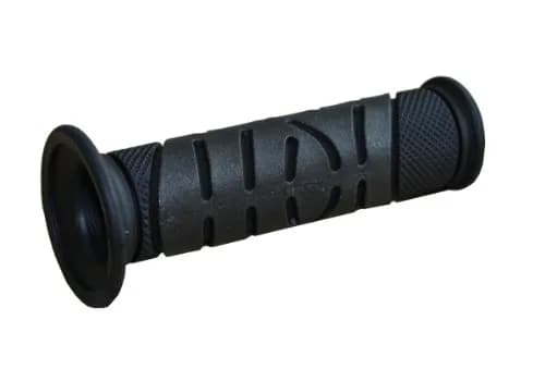 Progrip 719 Superbike Grips Black/Titanium 125mm (4.92 inches) | Vibration Dampening Motorcycle Handlebar Grips — Black/Titanium