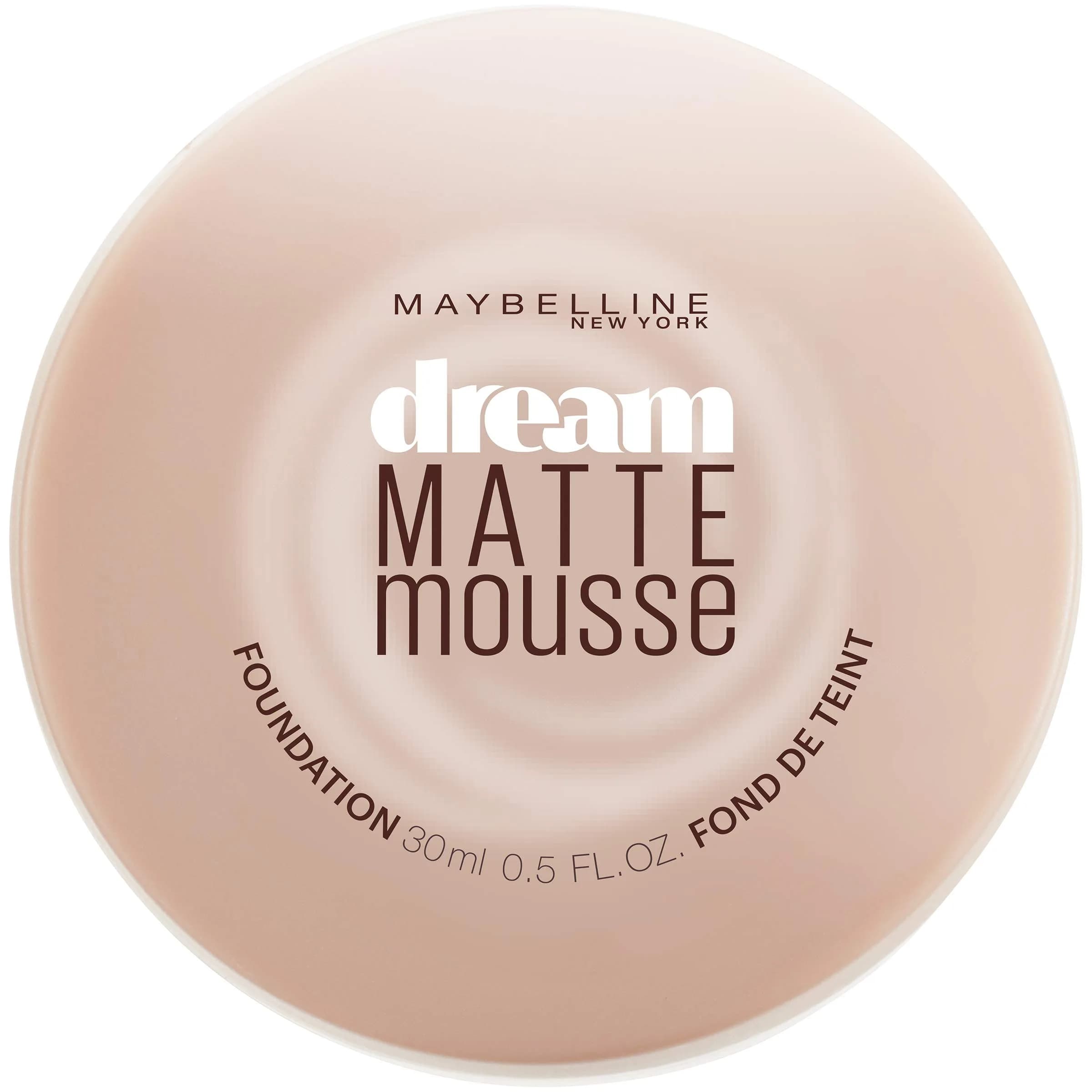 Maybelline Dream Matte Mousse Foundation Creamy Natural 2x1.4oz (40ml) | Air-Soft Matte Finish — Creamy Natural