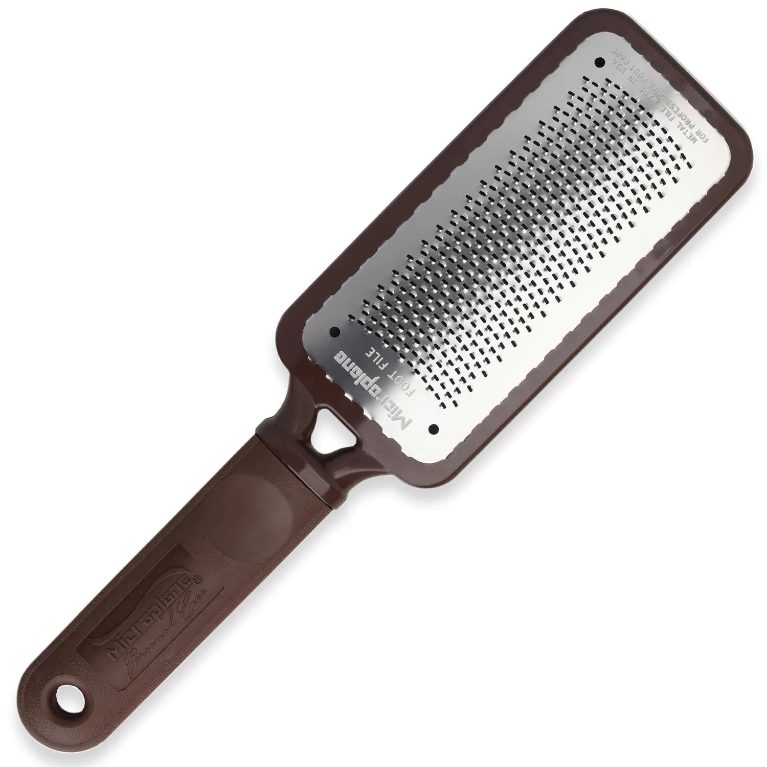 Microplane Colossal Foot File Scraper 5.25in x 2.25in | Stainless Steel Dead Skin Callus Remover for Feet