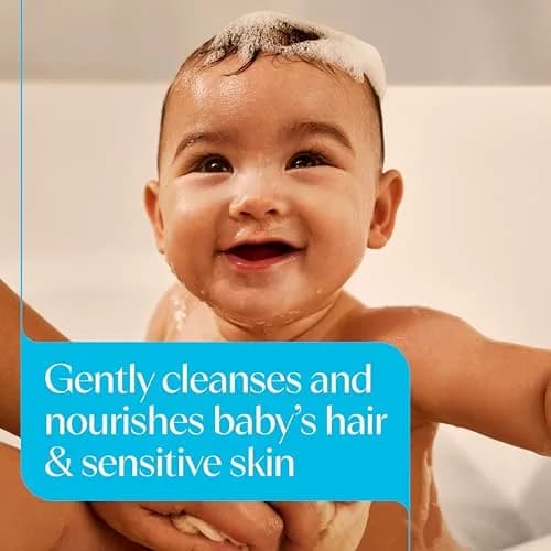Aveeno Baby Daily Moisture Gentle Wash & Shampoo 354ml (12 Fl Oz) | Tear-Free & Hypoallergenic for Sensitive Skin thumbnail 2