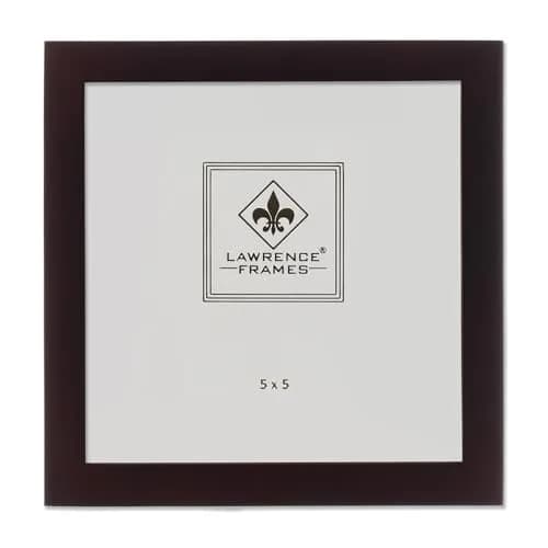 Lawrence Frames 755955 Espresso Wood Picture Frame, Dark Walnut, 5x5 | Elegant wall & tabletop display thumbnail 1