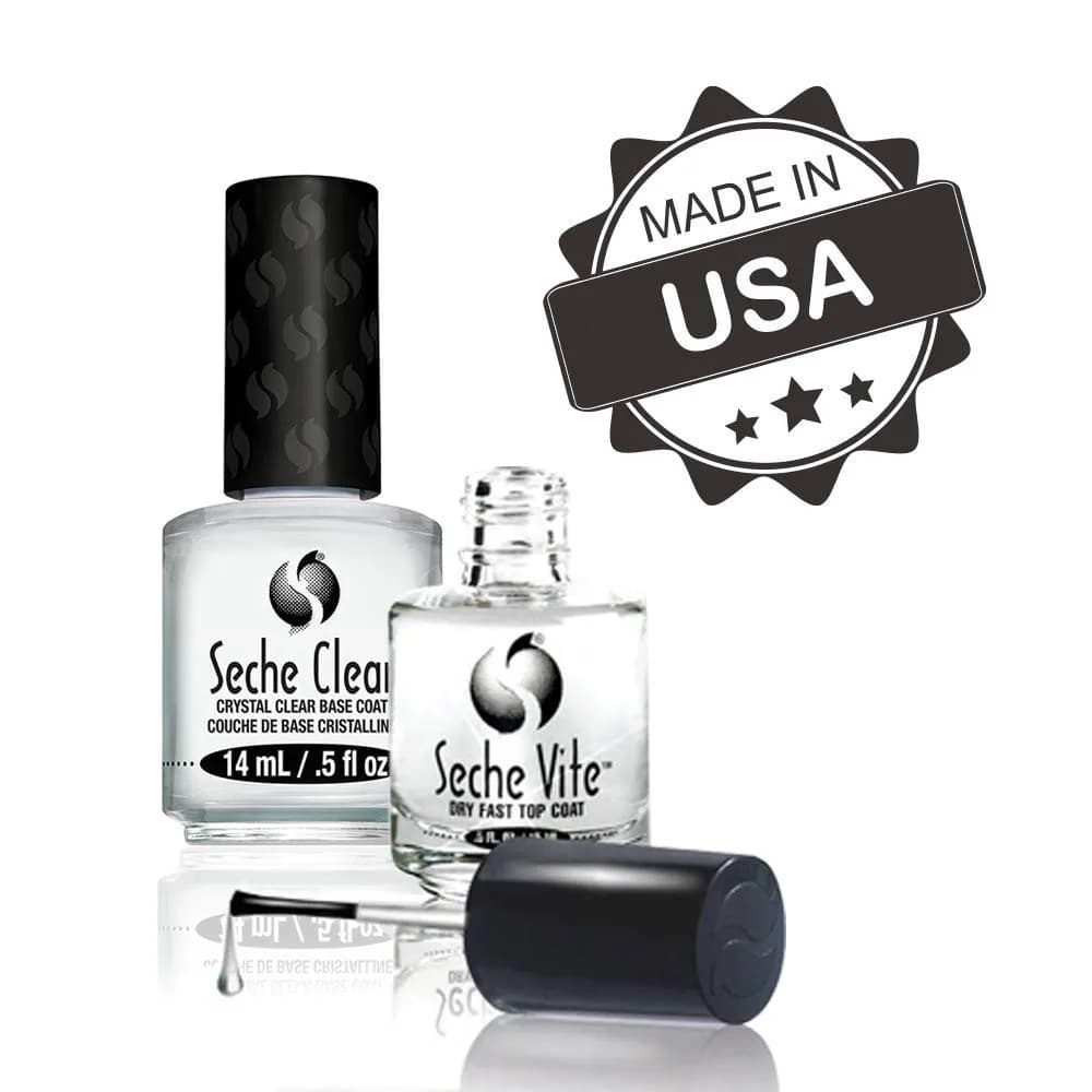 Seche Clear Vite Base Coat and Top Coat Duo 15ml (0.5 Fl Oz) | Chip Resistant & Fast Drying - view 5