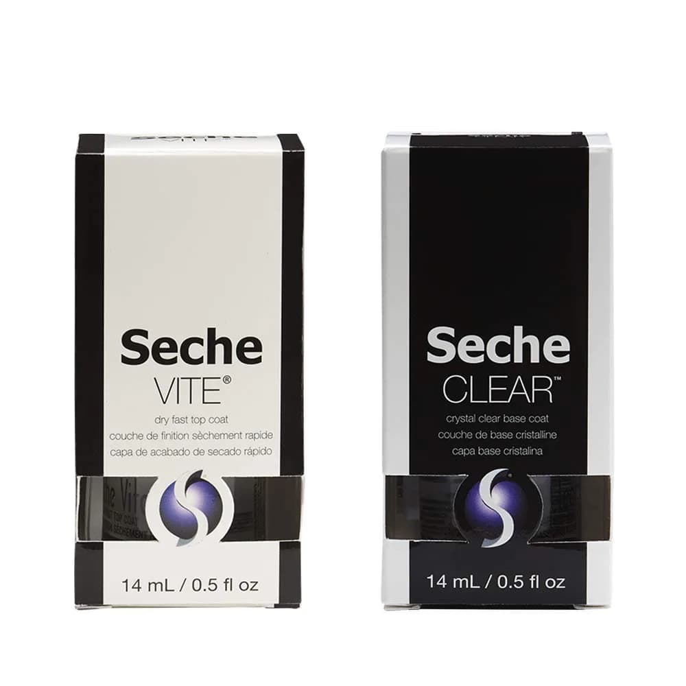 Seche Clear Vite Base Coat and Top Coat Duo 15ml (0.5 Fl Oz) | Chip Resistant & Fast Drying - view 7