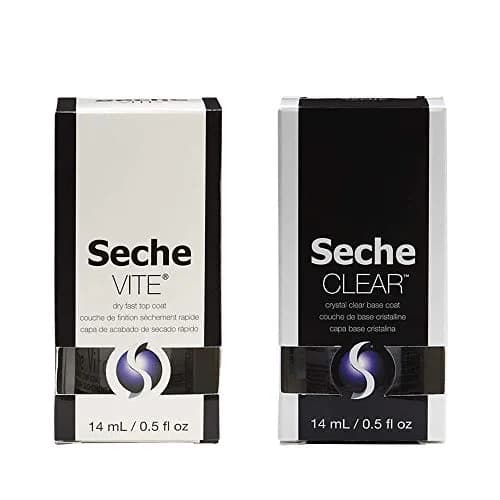 Seche Clear Vite Base Coat and Top Coat Duo 15ml (0.5 Fl Oz) | Chip Resistant & Fast Drying thumbnail 7
