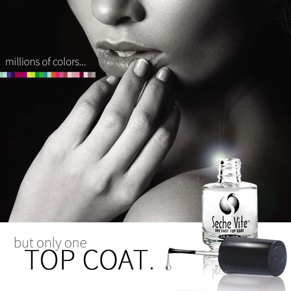 Seche Clear Vite Base Coat and Top Coat Duo 15ml (0.5 Fl Oz) | Chip Resistant & Fast Drying - view 2
