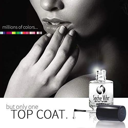 Seche Clear Vite Base Coat and Top Coat Duo 15ml (0.5 Fl Oz) | Chip Resistant & Fast Drying thumbnail 2