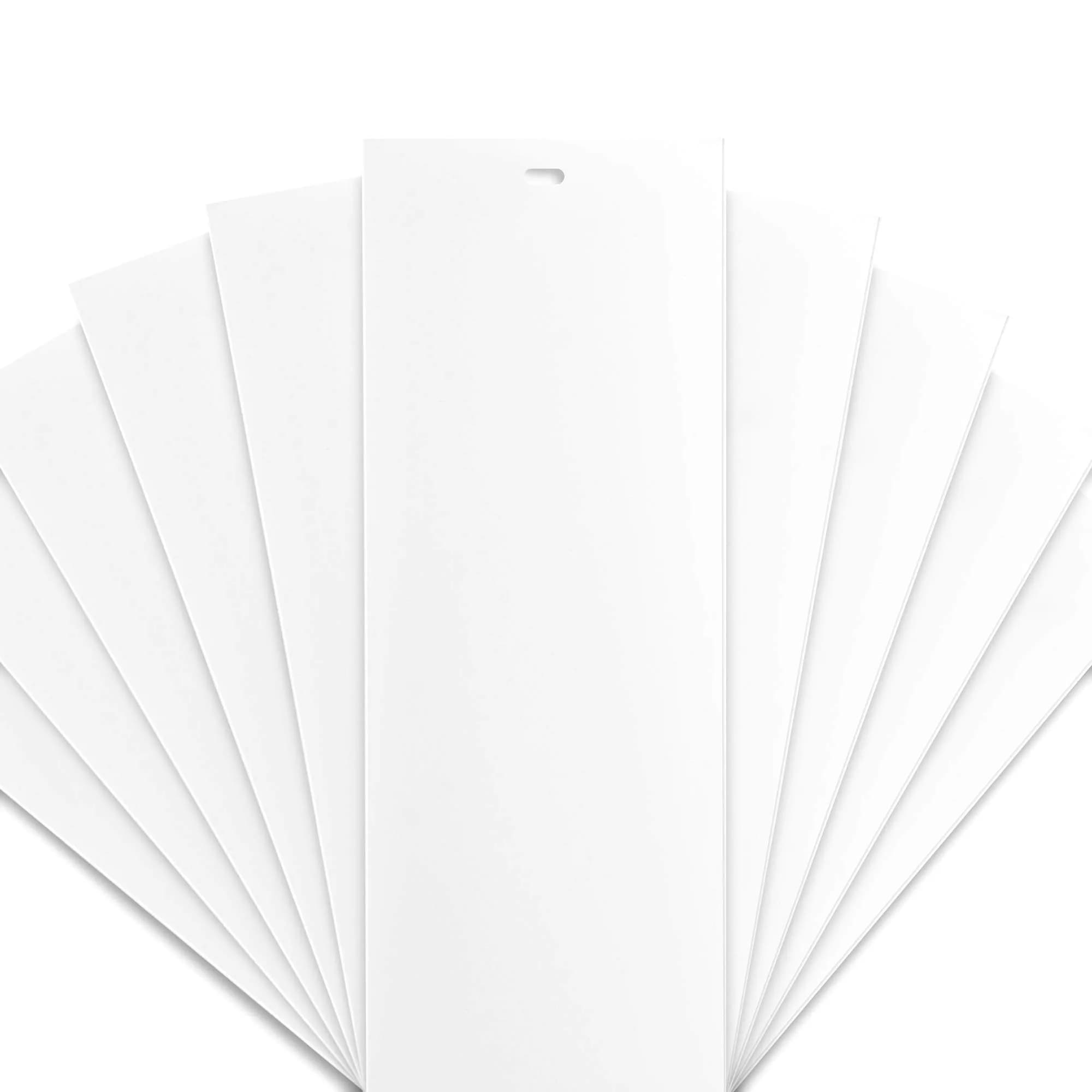 DALIX PVC Vertical Blind Replacement Slat Smooth (White) 82.5" | Easy DIY Renewal - main product image