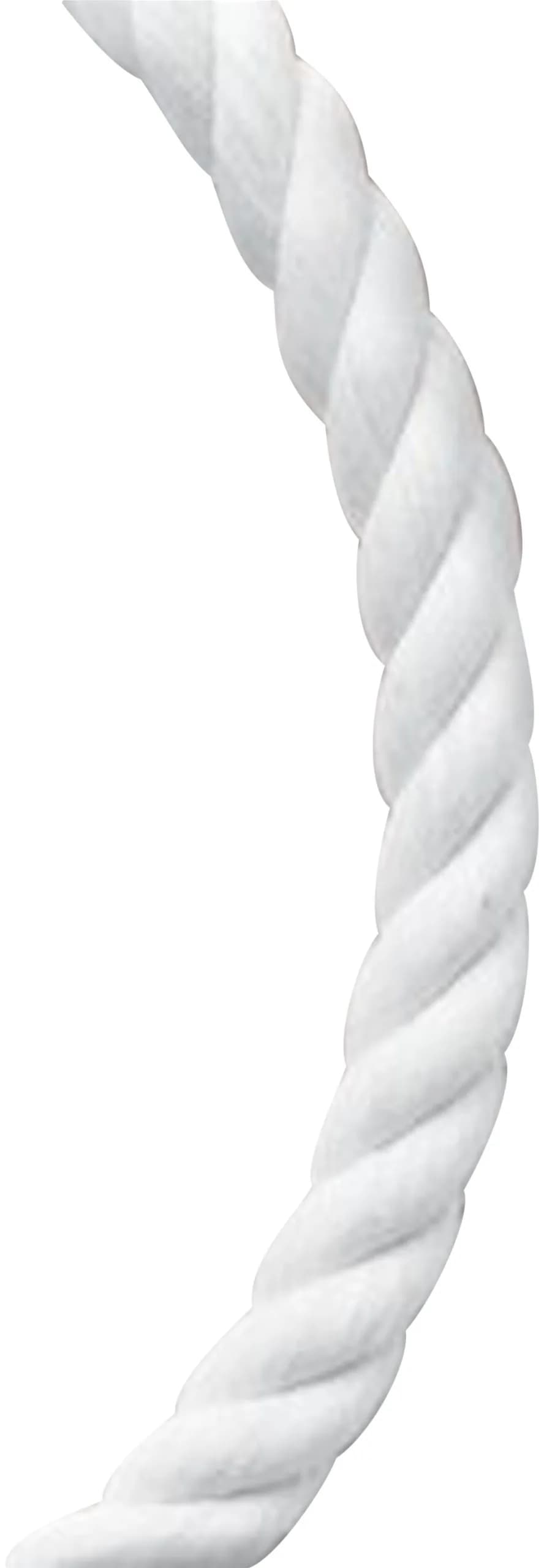 Koch Industries 1/2 by 200-Feet Cotton Twisted Rope | 150-Pound Max Load, White — White