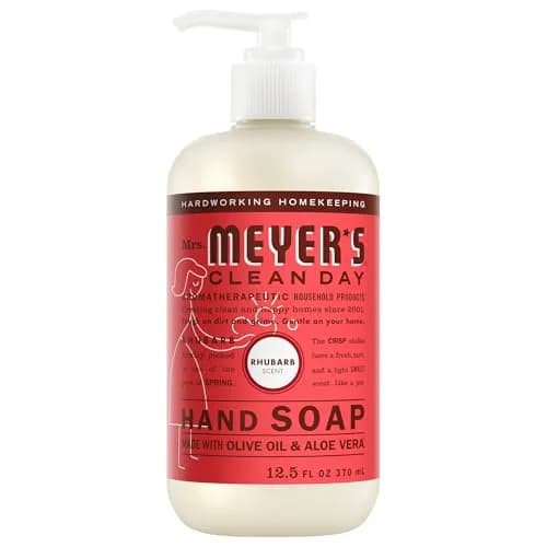 Mrs. MEYER'S Hand Soap Rhubarb Scent | Moisturizing, Garden-Inspired Fragrance (70-120 chars) thumbnail 1