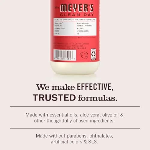 Mrs. MEYER'S Hand Soap Rhubarb Scent | Moisturizing, Garden-Inspired Fragrance (70-120 chars) thumbnail 4
