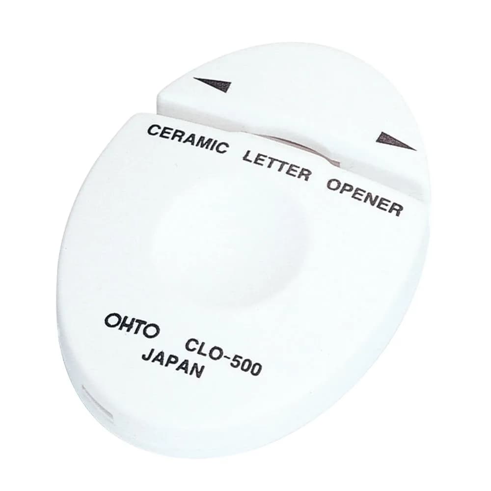 オート Letter Opener Ceramic Letter Opener Shiro CLO-500 White | Safety Ceramic Blade for Office Use