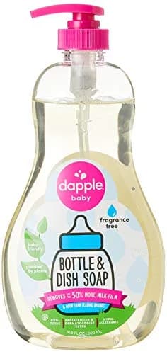 Dapple Baby Bottle & Dish Liquid, 1000ml (33.8 Fl Oz) | Fragrance-Free, Green Technology Formula thumbnail 1