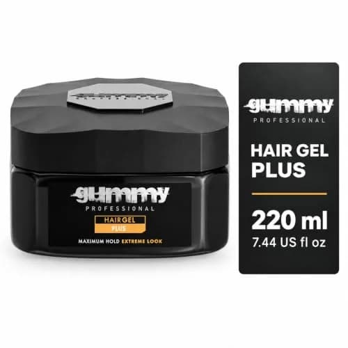 Gummy Plus Hair Gel – Strong Hold, Clear Natural Shine, 220 ml | Alcohol-Free, Versatile Styling thumbnail 1