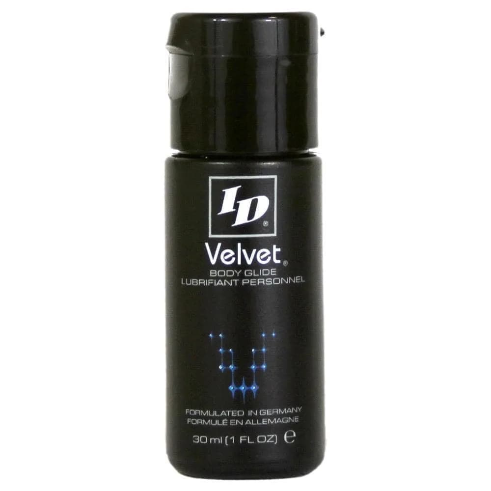 ID Velvet Silicone Based Personal Lubricant 50ml | Ultra-Long Lasting, Water-Resistant, Made in USA — Clear / 1 Fl Oz