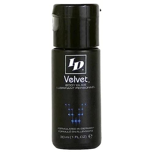 ID Lubricants Velvet Personal Lubricant - Luxury Lube, Silicone Based, 1 Fl Oz | Ultra-Long Lasting, Waterproof, Sensitive Skin thumbnail 1