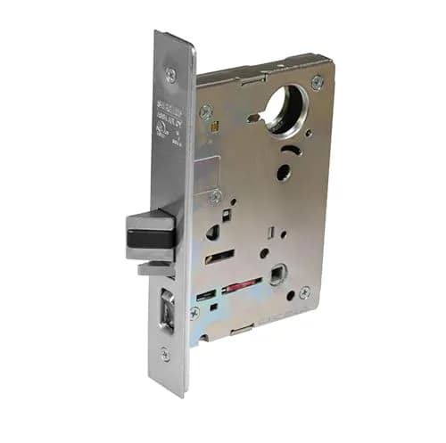 Sargent Mortise Lock 26D Satin Chrome 9.25" | Storeroom or Closet Lock thumbnail 1
