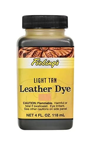Fiebing's Leather Dye 4oz Light Tan - Alcohol-Based Penetrating Dye for Leather & Wood thumbnail 1