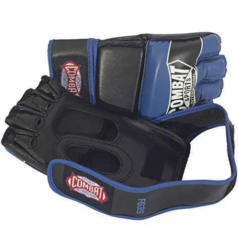 Combat Sports Pro Style Grappling MMA Gloves (Black, Medium) | Open-Palm, 5oz, Synthetic Leather thumbnail 6